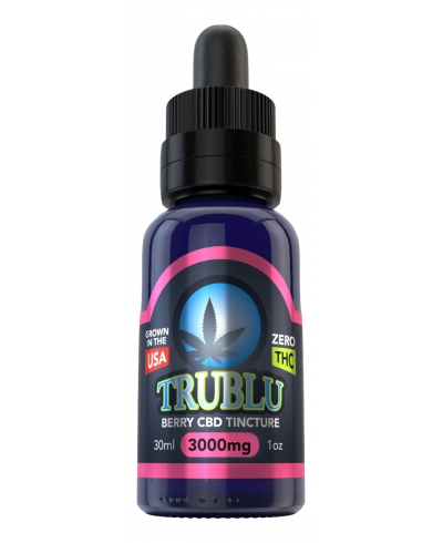 TRUBLU CBD Oil 3000mg - Berry or Peppermint