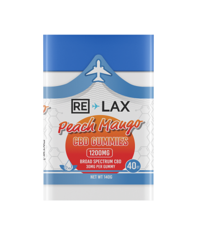 RE-LAX Broad Spectrum 40ct CBD Gummies 1200mg