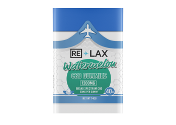 RE-LAX Broad Spectrum 40ct CBD Gummies 1200mg Watermelon
