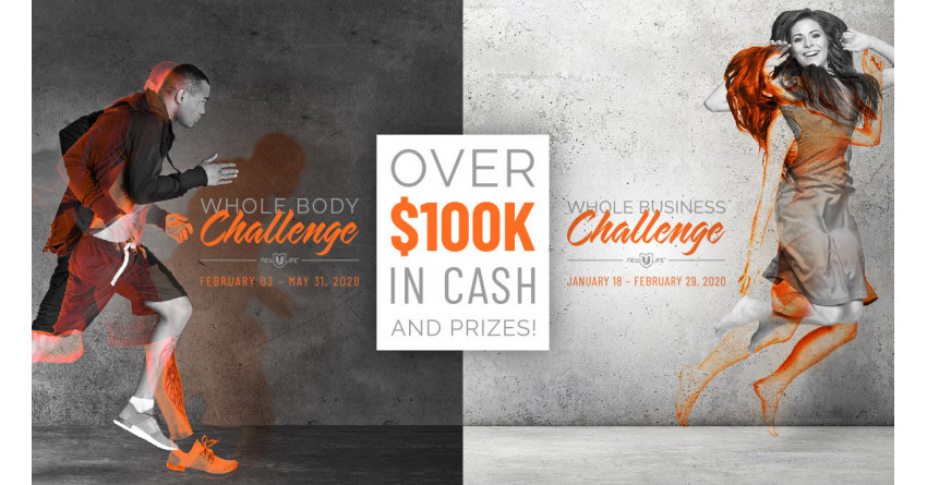 $100,000 Giveaway. Join the Whole Body Challenge for your chance to win! 